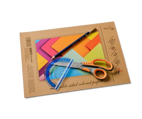 Värviline paber SMLT A4 80g 8 värvi 16 lehte