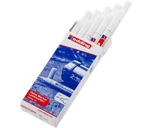 Pysyvä tussi EDDING 751 1-2mm valkoinen