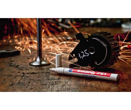 Pysyvä tussi EDDING 751 1-2mm valkoinen