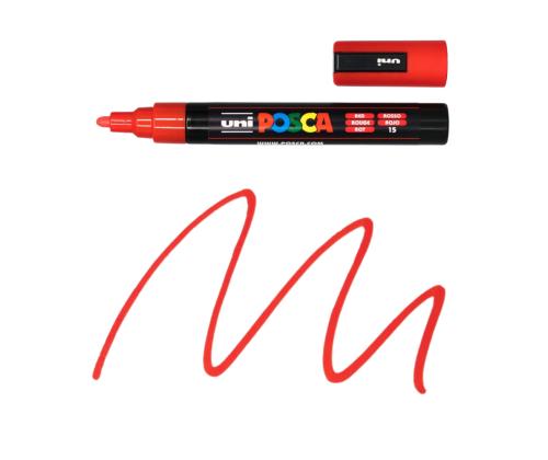 Värimerkki UNI Posca PC5M 1,8-2,5mm punainen