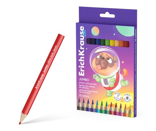 Värikynät ERICH KRAUSE Kids Jumbo Jumbo kolmivärinen 12 väriä