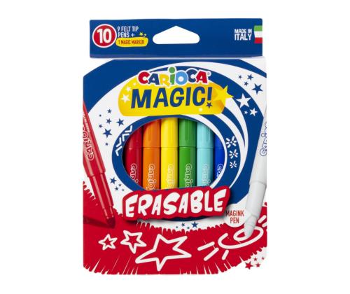 Kuitukärkikynä 10 väriä Carioca Magic