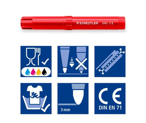 STAEDTLER Club Jumbo huopakynät 12 väriä