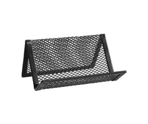 Käyntikorttiteline pöytään metalli musta 30 kortille ERICH KRAUSE