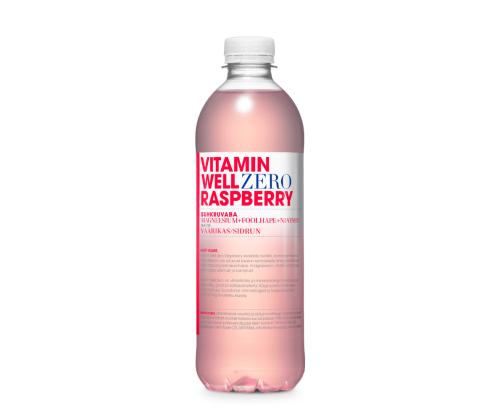 Vitamiinijuoma VITAMIN WELL Vadelma Zero
