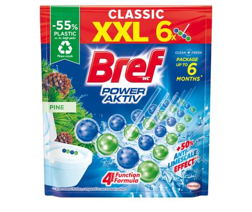 WC-raikastin BREF Power Active Pine 6 x 50 g klipsillä