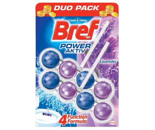 WC-raikaste BREF Power Aktiv, Lavender, 2x50g