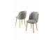 Huonekalusarja Axle tuolit - Harmaa, Kultainen
