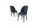 Huonekalusarja tuoleilla Ritim - Antrasiitti, Musta