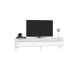 TV-pöytä Defne - Valkoinen, hopea