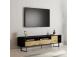 TV-pöytä Luga - Musta, Tammi