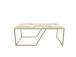 Sohvapöytä Wendy - Valkoinen, kultainen