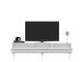 TV-pöytä Defne - Valkoinen, hopea