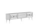 TV-pöytä Yumedi - Valkoinen, hopea