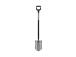 Fiskars Ergonomic 1066708 Terävä lapio, harmaa