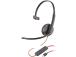 Poly Blackwire 3210 Mono Wired Headset, USB-C, USB-C/A-sovitin (irtotavarana), musta