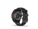 Garmin Fenix 8 -älykello 47 mm AMOLED Slate Gray ja musta silikoniranneke
