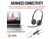 POLY Blackwire 3225 Langalliset stereokuulokkeet USB-C, 3,5 mm:n liitin, +USB-C/A-sovitin (irtotavarana)