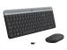 Logitech MK470 Slim Combo langaton näppäimistö + hiiri, US, grafiittipunainen