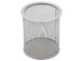 Kynämyssy Forpus, pyöreä, hopea, tyhjä rei'itetty metalli 1005-009
