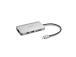 Kensington UH1400P Mobiilikeskus/telakointiasema, 8-in-1 USB-C, harmaa