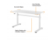 Säädettävä pöytä UP UP Loki, valkoinen