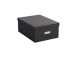 Säilytyslaatikko kannella KATIA collapsible box, BLACK