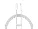Kaapeli Baseus APPLE iPhone Lightning - USB-C 20W 1m valkoinen