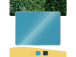 Lasilevy-magneettitaulu 800x600mm sininen LEITZ Cozy