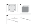 Magneettilaatta NOBO Impression Pro Sq.Tiles 450x450mm, valkoinen