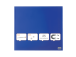 Magneettilaatta NOBO Impression Pro Sq.Tiles 450x450mm, sininen väri