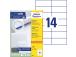 Kopio-lasertarra 105x42,3mm 100arkkia/ltk. ZW 3653E 14-osainen