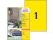 Tarratarra AVERY Zweckform 210x297mm 100 arkkia keltainen (3473)