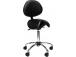 Työtuoli ergonominen satulatuoli selkänojalla musta