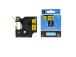 Kleepkirjalint/markeerimislint DYMO A45808 19mm must/kollasel analoog