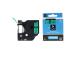 Kleepkirjalint/markeerimislint DYMO A45019 12mm must/rohelisel analoog