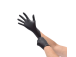 Kumikäsineet/nitriilikäsineet ilman puuteria M musta 100 kpl laatikossa Santex