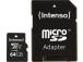 MUISTI MICRO SDXC 64GB UHS-I/W/ADAPTER 3423490 INTENSO