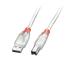 KAAPELI USB2 A-B 2M/LÄPINÄKYVÄ 41753 LINDY