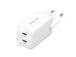 Laturisovitin, seinään kiinnitettävä 2XUSB-C GAN 7804012 INTENSO