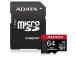 MUISTI MICRO SDXC 64 Gt W/ADAP./AUSDX64GUI3V30SHA2-RA1 ADATA