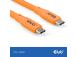 KAAPELI USB-C USB-C 2M/M/M ORANSSI CAC-3000 CLUB3D