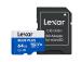 MUISTI MICRO SDXC 64GB UHS-I/W/A LMSBLPL064G-BNANG LEXAR LEXAR