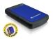 Ulkoinen kiintolevy TRANSCEND StoreJet 1TB USB 3.0 Väri Sininen TS1TSJ25H3B