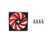KOTELOTUULETIN 120MM REDWING BIG4PIN/12V XF039 XILENCE