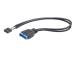 GEMBIRD-sovitin USB 3.0 (FP) - USB 2.0 (