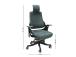 Tietokone/toimistotuoli WAU 70x70xH112-129cm, harmaa