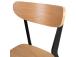 Tuoli ROXBY tammi/musta, 45x55xH79,5cm