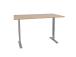 Säädettävä pöytä ERGO kahdella moottorilla 160x80xH60-125cm, hikkoripuuta