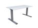 Säädettävä pöytä ERGO OPTIMAL 2-moottorinen 160x80cm, harmaa-valkoinen